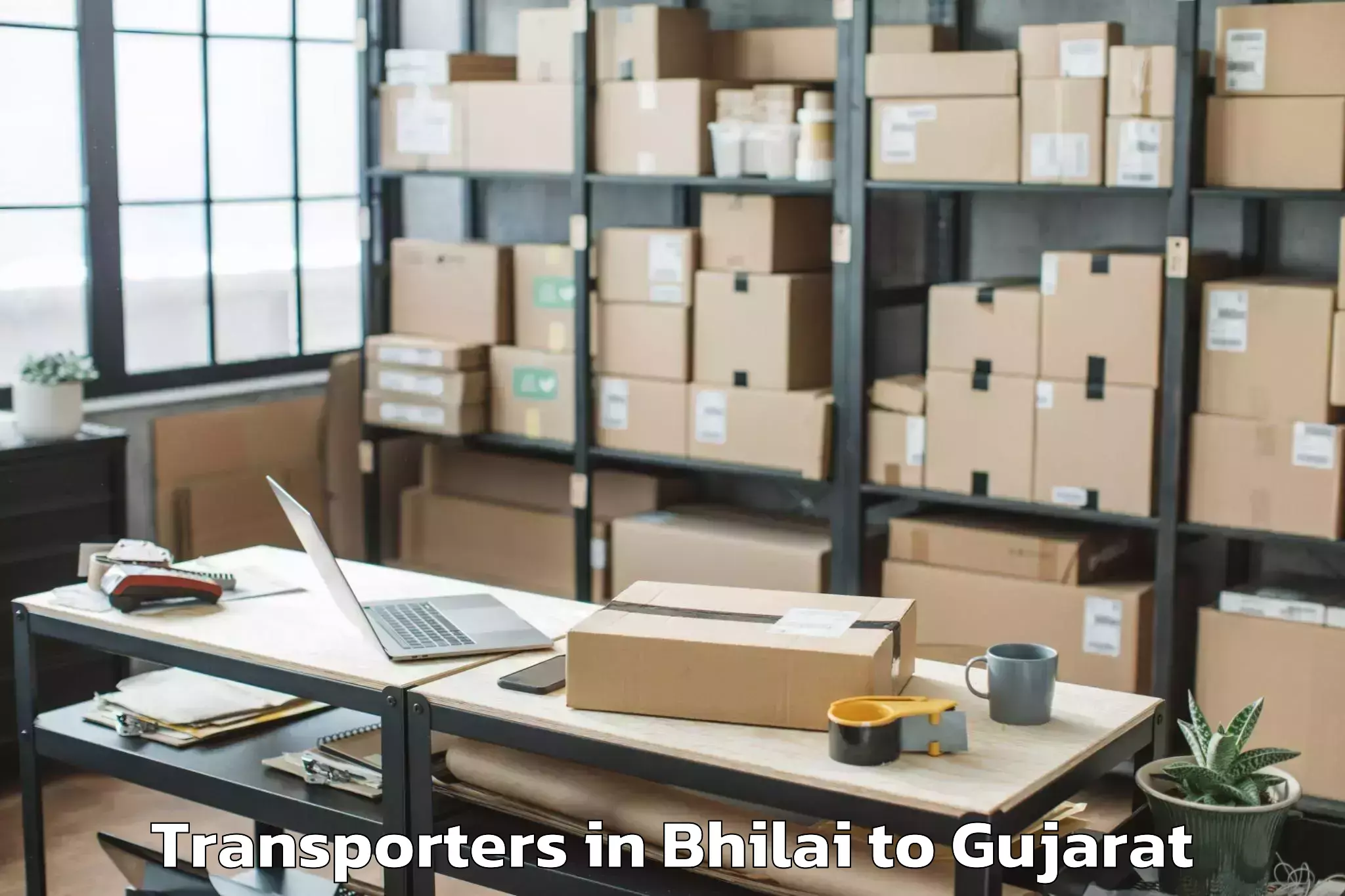 Top Bhilai to Dhrol Transporters Available